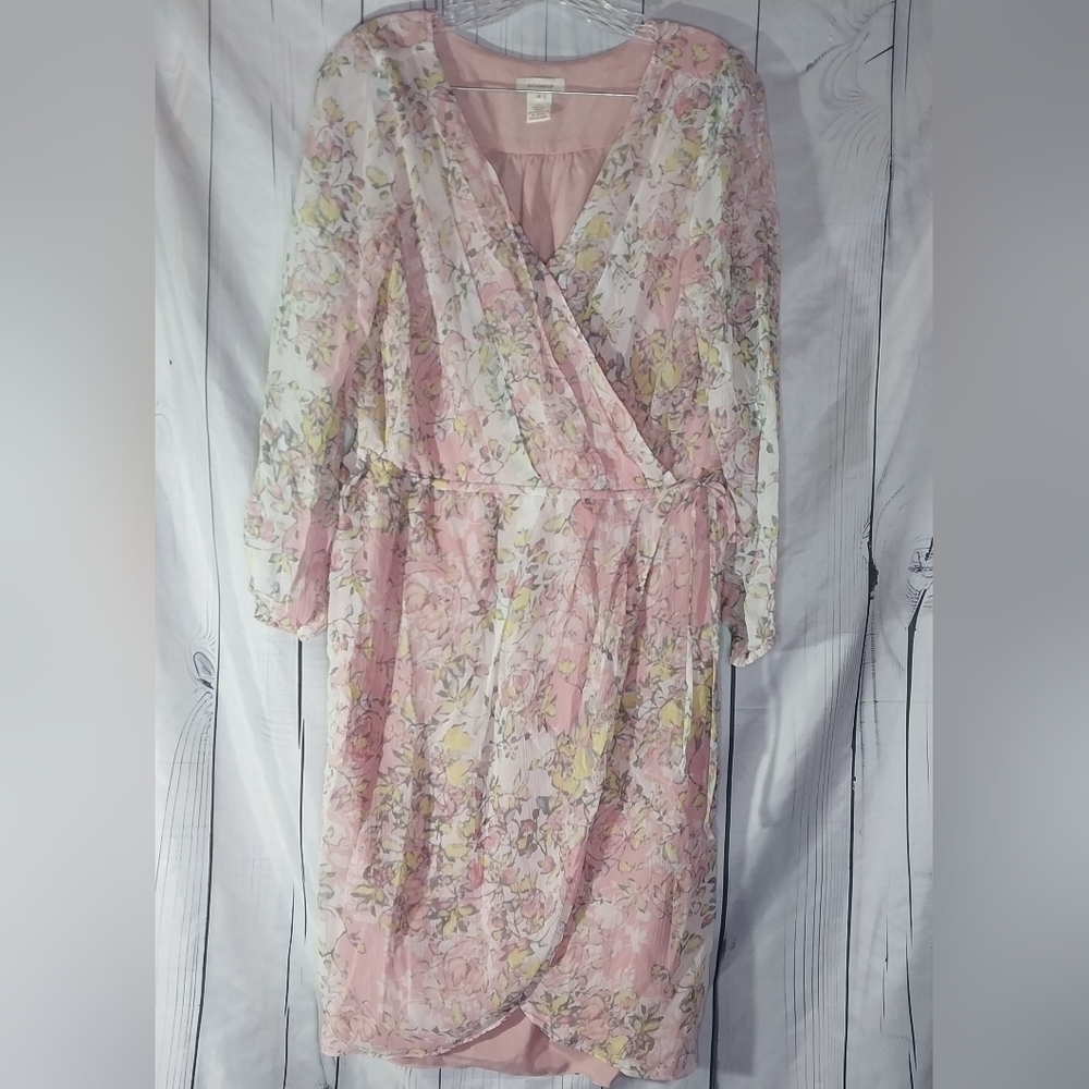 Sundance River Walk Silk Wrap Floral Tie Waist Flowy Feminine Fairy dress